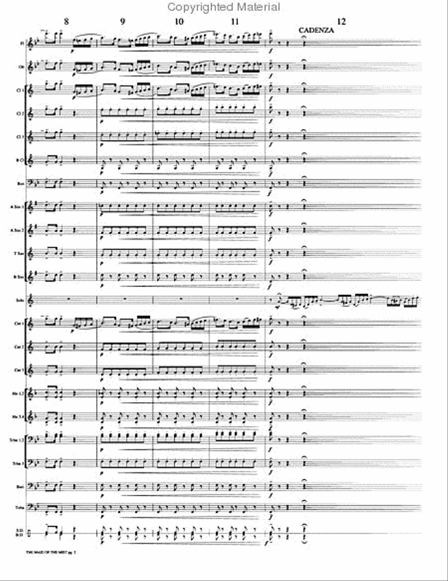 The Maid of the Mist Concert Band scores gallery preview page 5