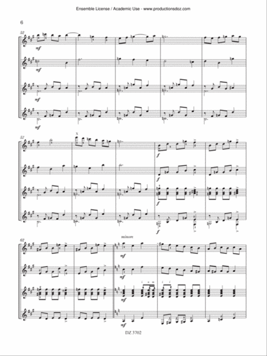 Flamenco Inspiration - Sevillanas Guitar Ensemble scores gallery preview page 6
