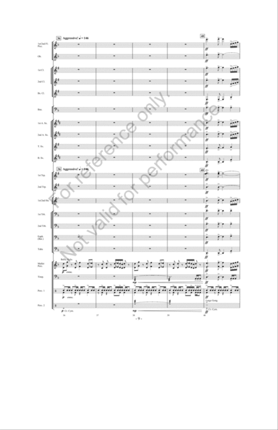Zeus: King Of The Gods Concert Band scores gallery preview page 8