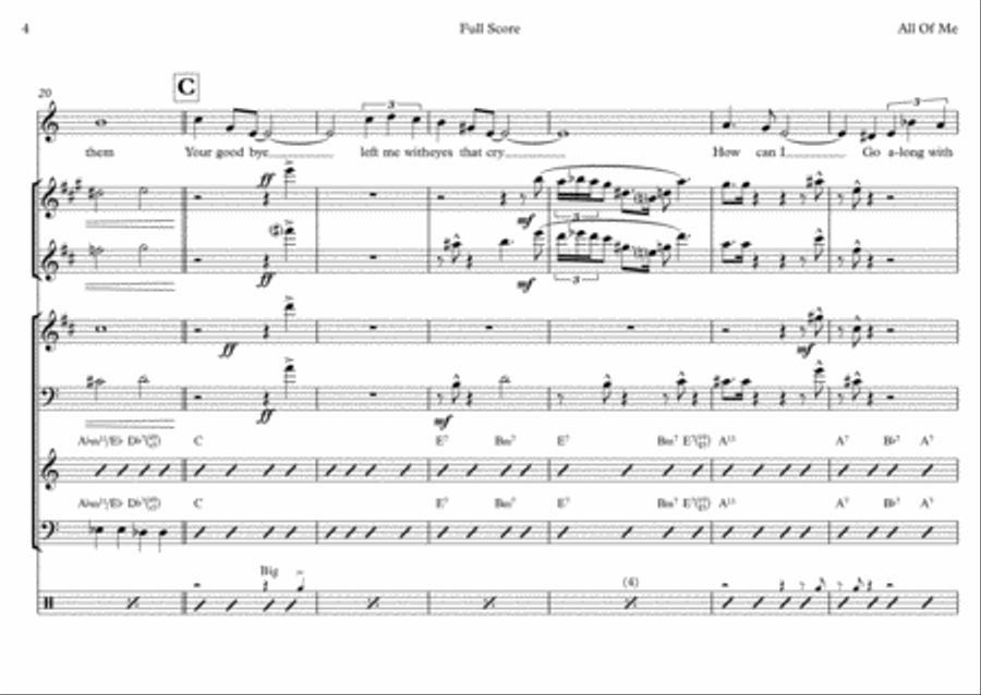 All Of Me Tenor Saxophone scores gallery preview page 4