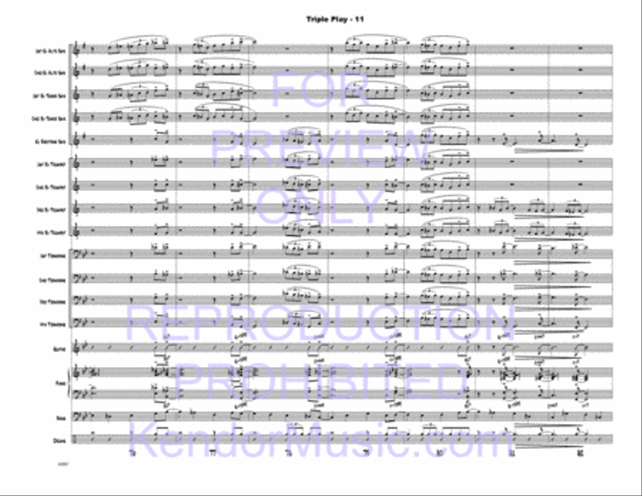 Triple Play Triple Play Jazz Ensemble scores gallery preview page 12