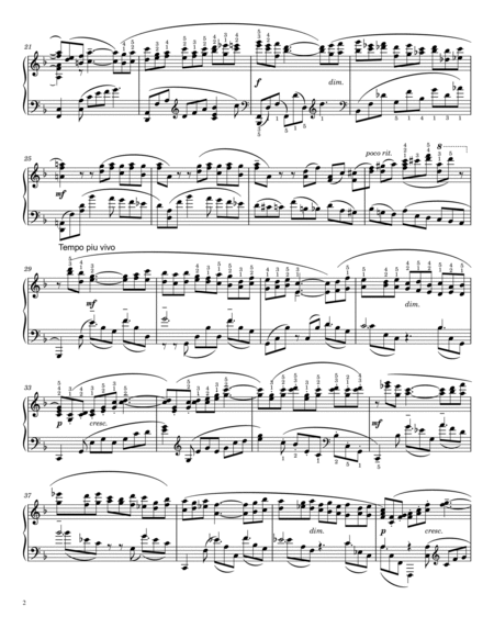 Rachmaninoff - Études-Tableaux, Op.39 No.8 in D Minor - Original For Piano Solo With Fingered image number null