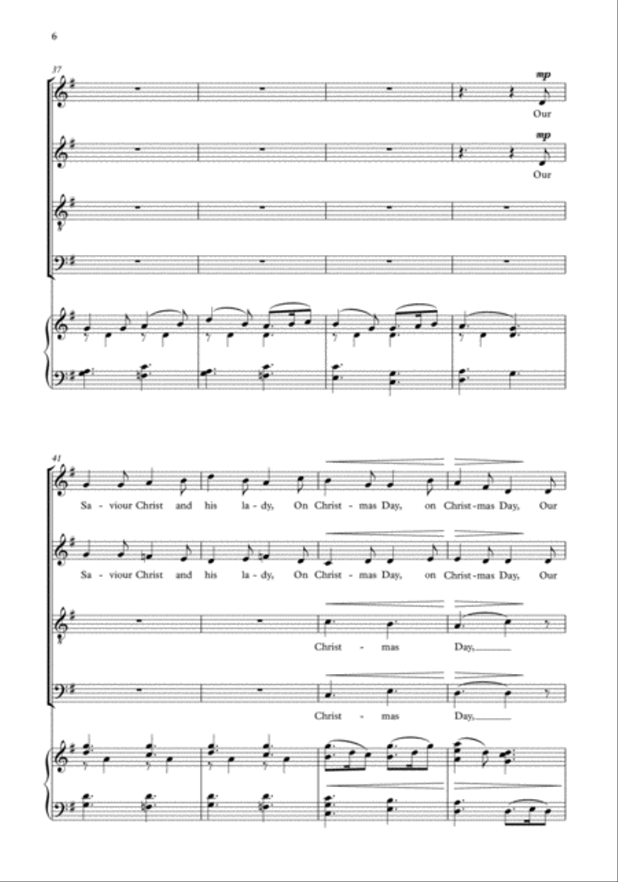 I saw three ships I saw three ships 4-Part scores gallery preview page 6