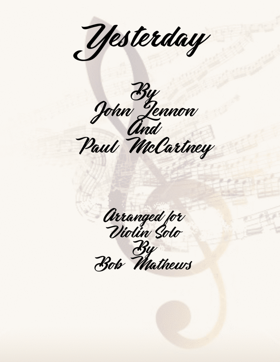 Yesterday String Duet scores gallery preview page 1