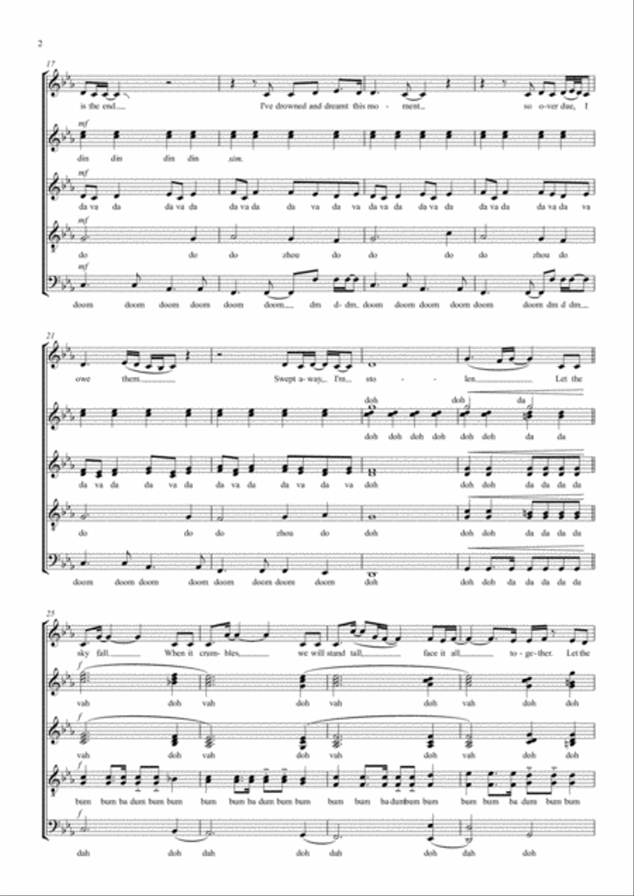 Skyfall 4-Part scores gallery preview page 2