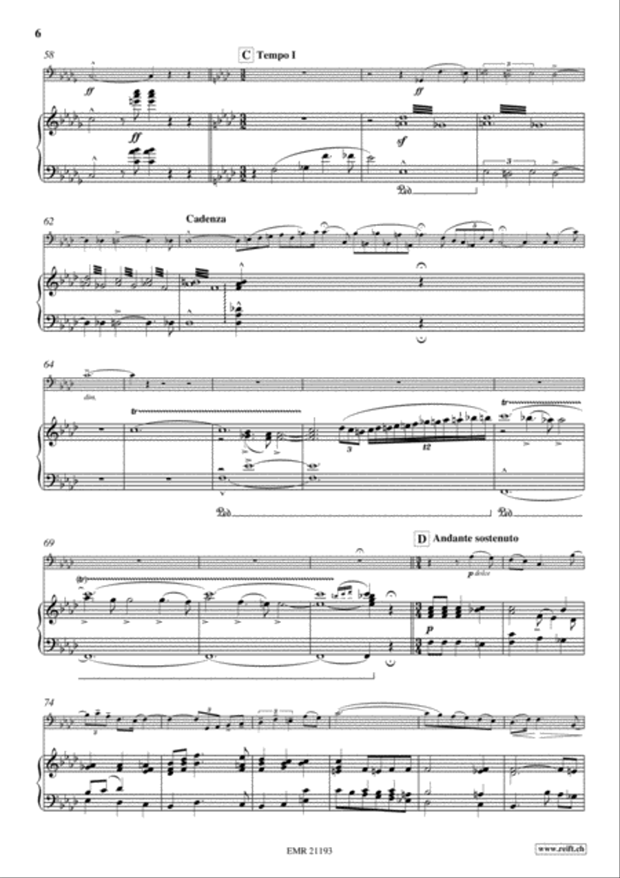 Concerto No. 3 Bass Recorder scores gallery preview page 6