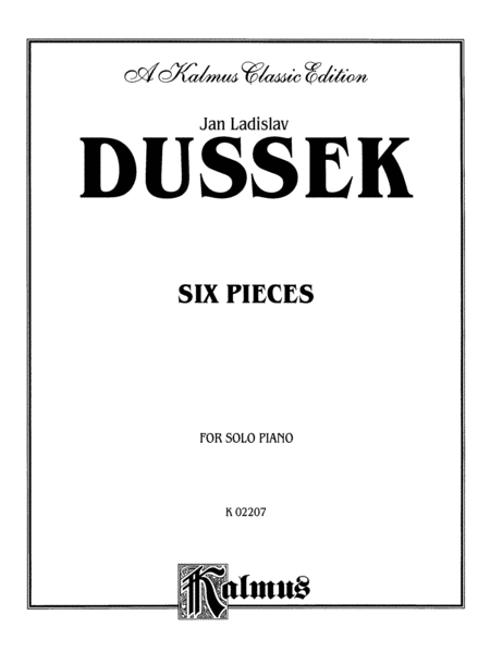 Six Pieces For Piano Solo