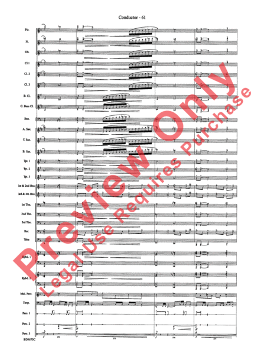 Twelve Seconds to the Moon Concert Band scores gallery preview page 64