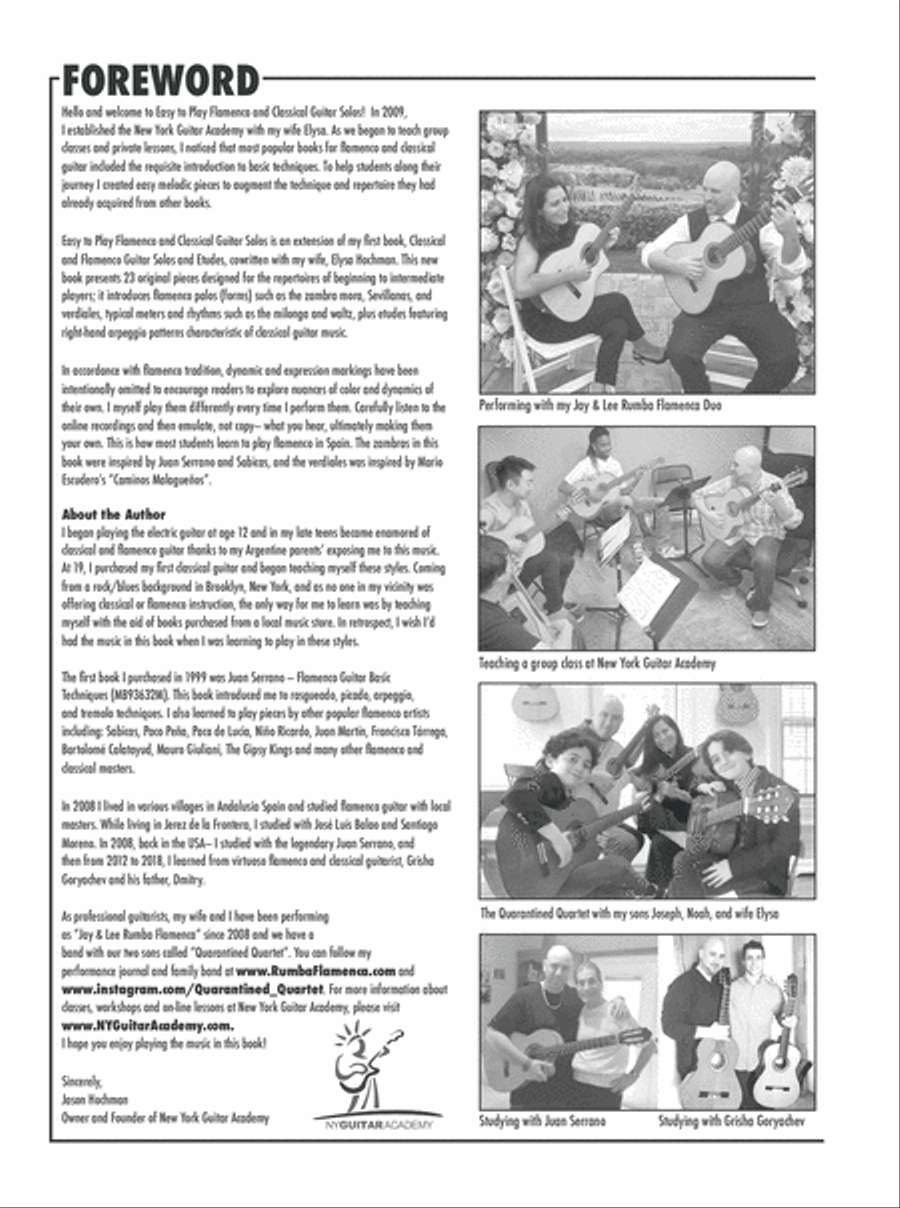 Easy to Play Flamenco and Classical Guitar Solos Acoustic Guitar scores gallery preview page 3