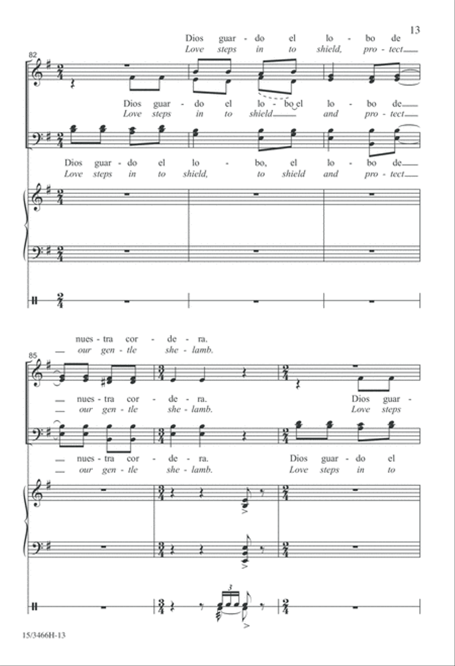 Tres Villancicos Españoles 4-Part scores gallery preview page 13