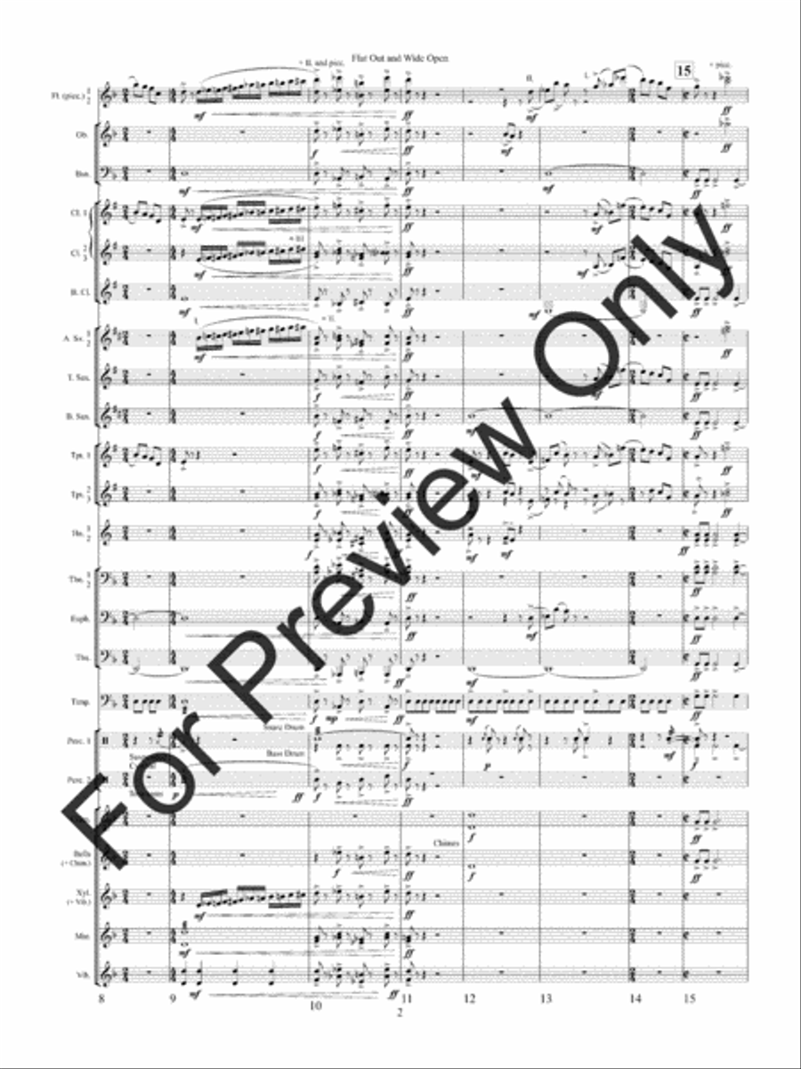Flat Out and Wide Open Concert Band scores gallery preview page 5