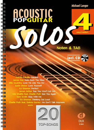 Book cover for Acoustic Pop Guitar Solos 4