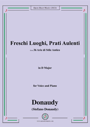 Donaudy-Freschi Luoghi,Prati Aulenti,in D Major