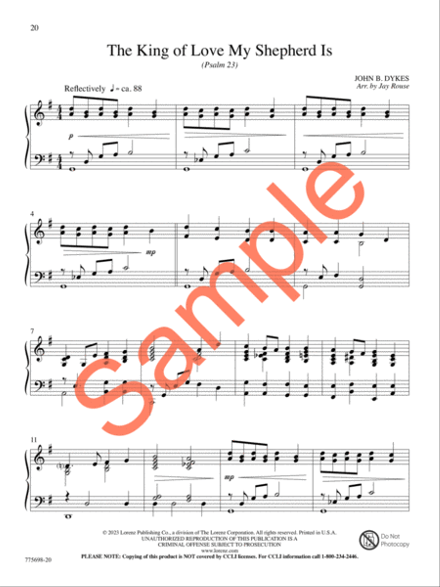 Hiding in Thee Piano Solo scores gallery preview page 18