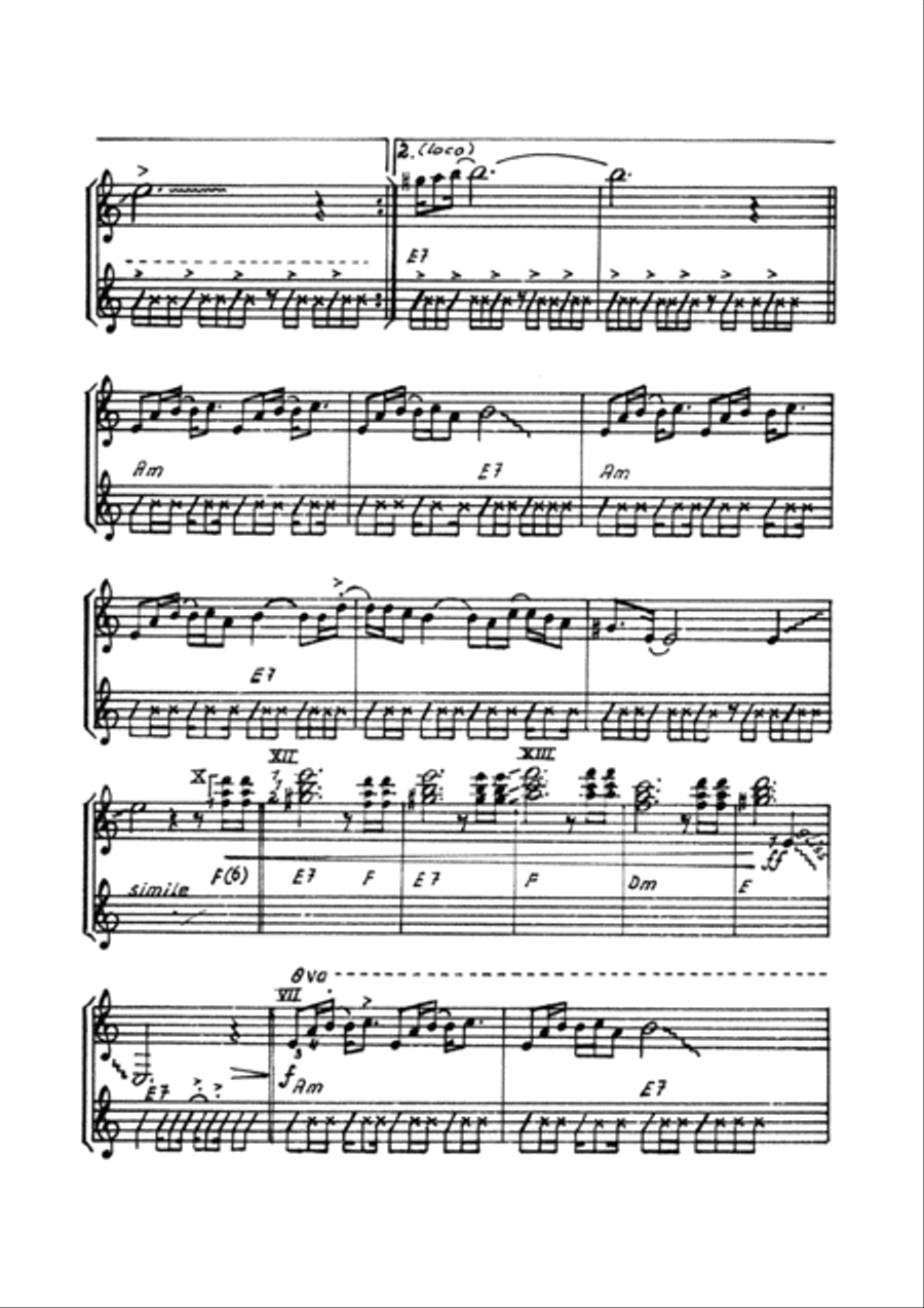 Windsurfing Bass Guitar scores gallery preview page 5