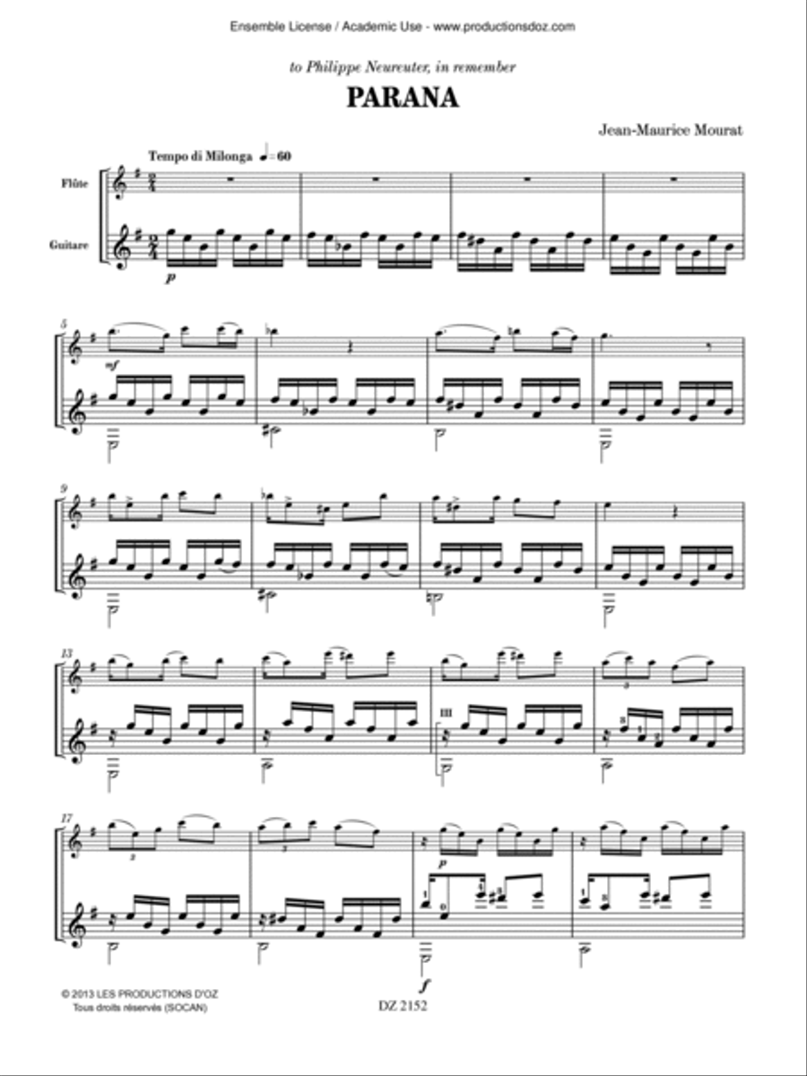 Parana Flute scores gallery preview page 3