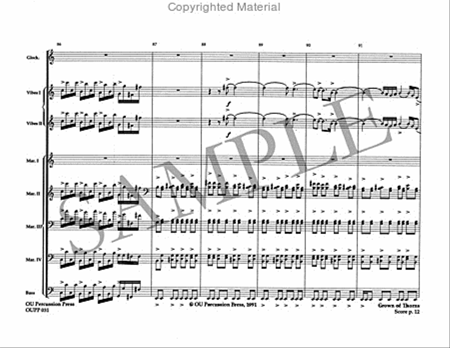 Crown of Thorns Percussion Ensemble scores gallery preview page 13