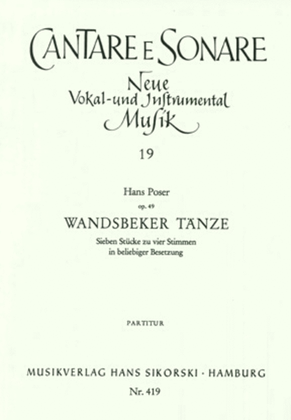 Book cover for Wandsbek Dances Op. 49