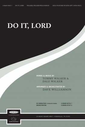 Do It, Lord - Orchestration