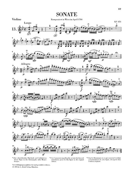 Sonatas for Piano and Violin – Volume III