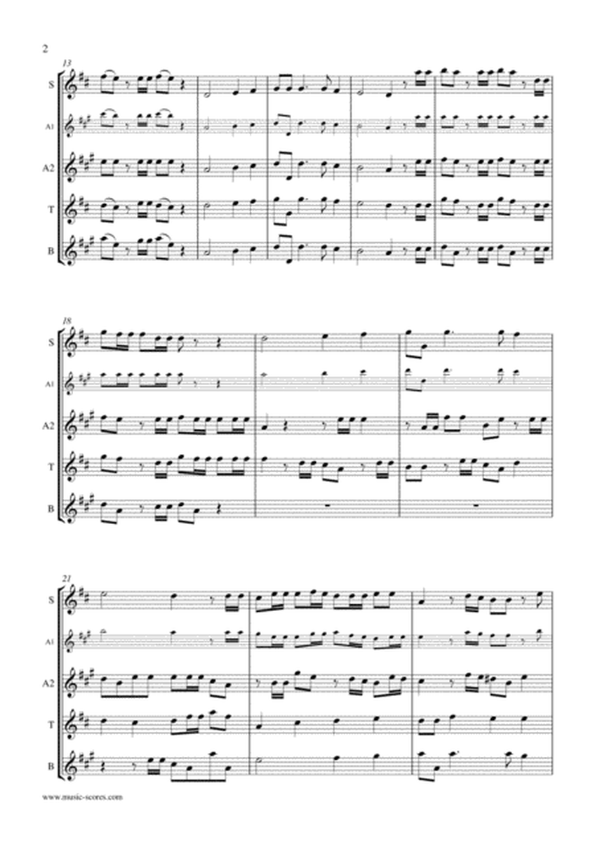 Hallelujah Chorus - Sax Quartet - C ma image number null