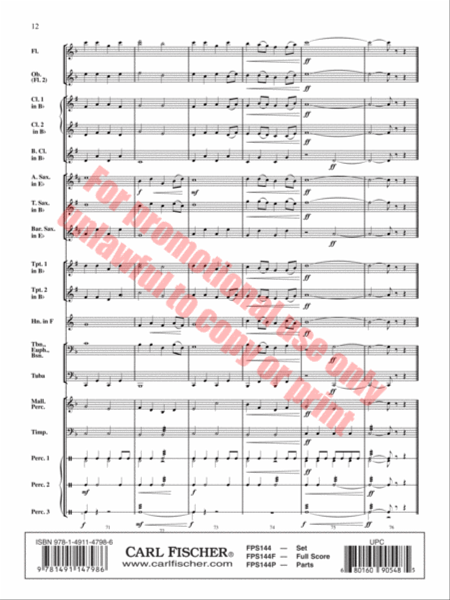 Greenwood Lake Concert Band scores gallery preview page 13