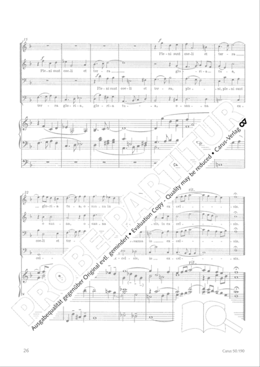 Mass in F major TTBB scores gallery preview page 26