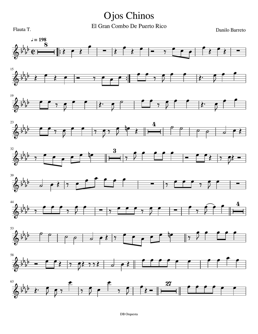 Ojos Chinos - El Grsn Combo De Puerto Rico Small Ensemble scores gallery preview page 1