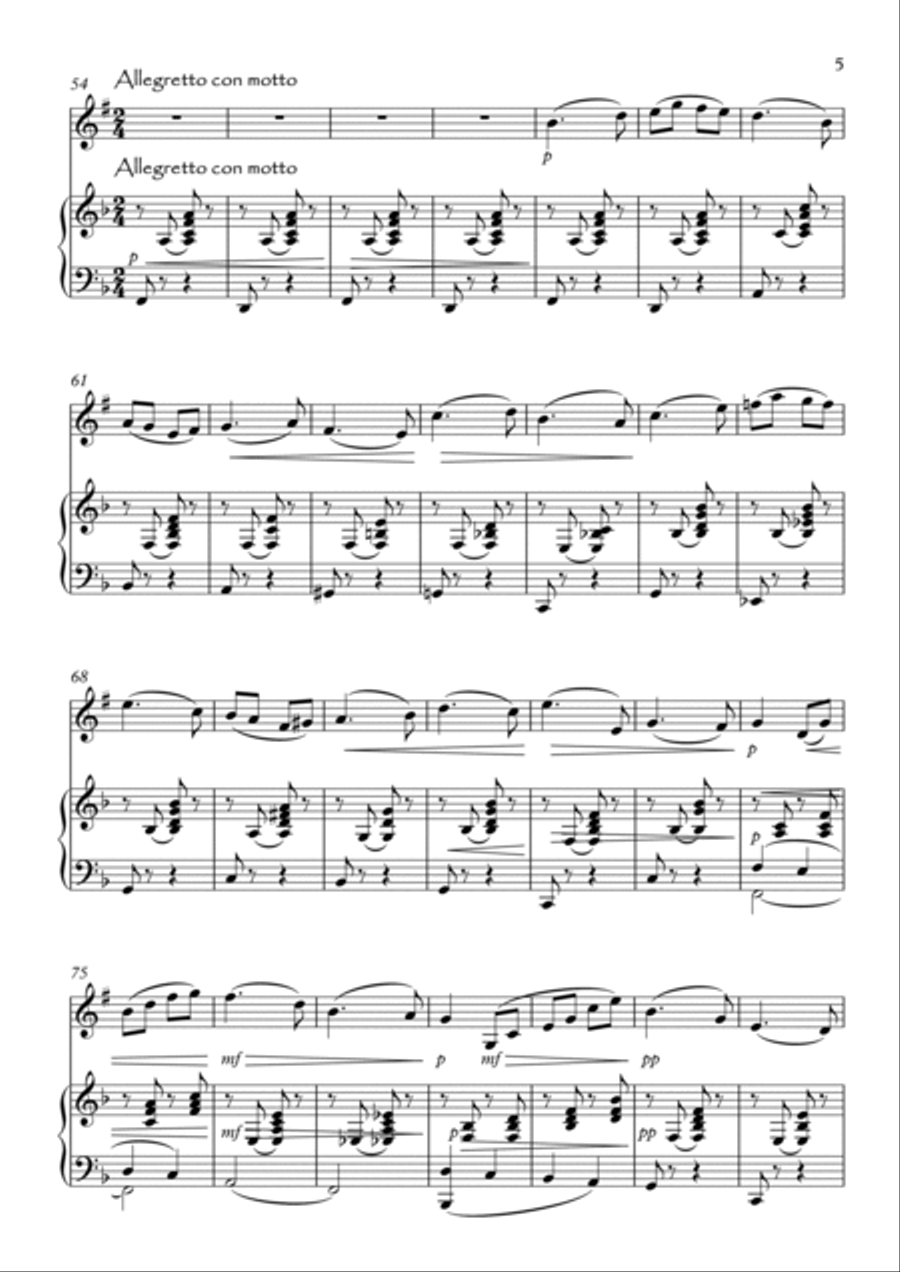 Four Short Pieces Flugelhorn scores gallery preview page 5