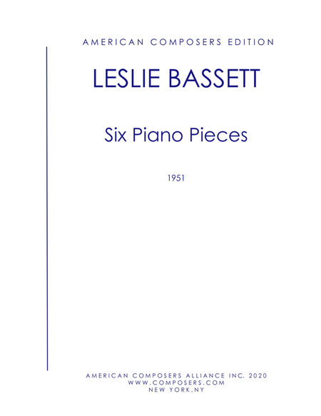 [Bassett] Six Piano Pieces
