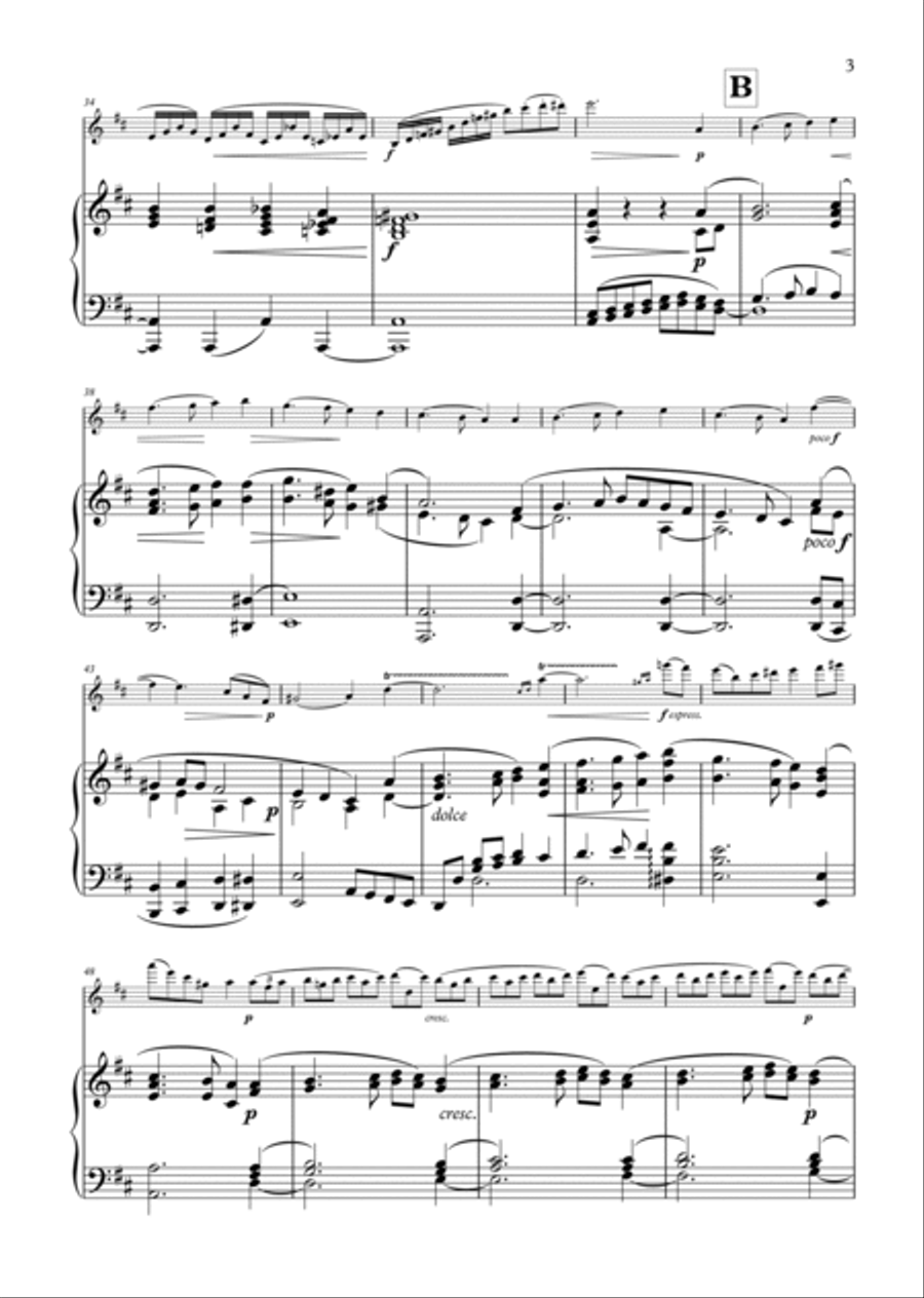 Concerto No. 2 for Violin, b-minor Violin Solo scores gallery preview page 3