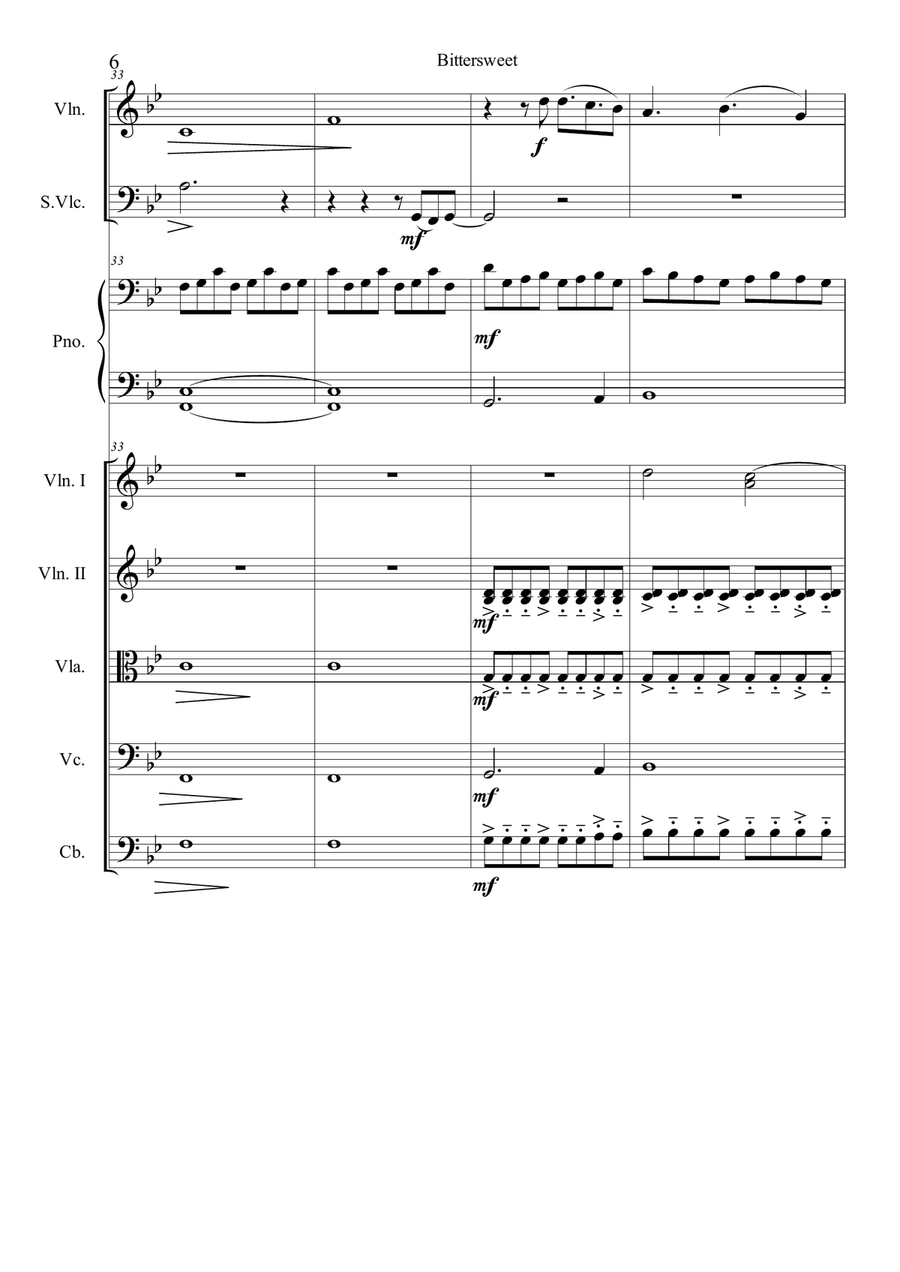 Bittersweet String Orchestra scores gallery preview page 6