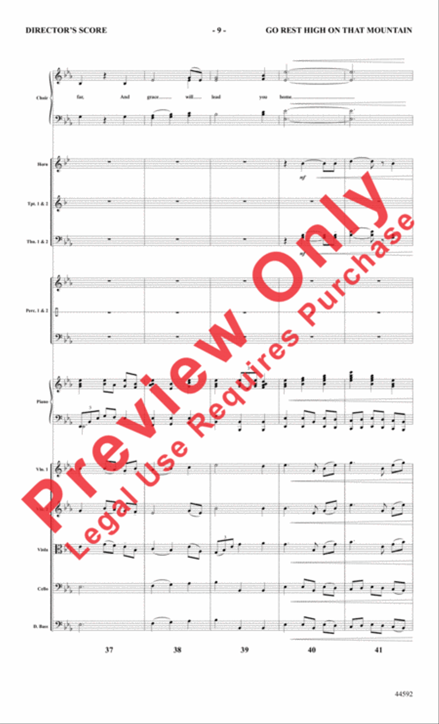 Go Rest High on That Mountain Choir scores gallery preview page 10
