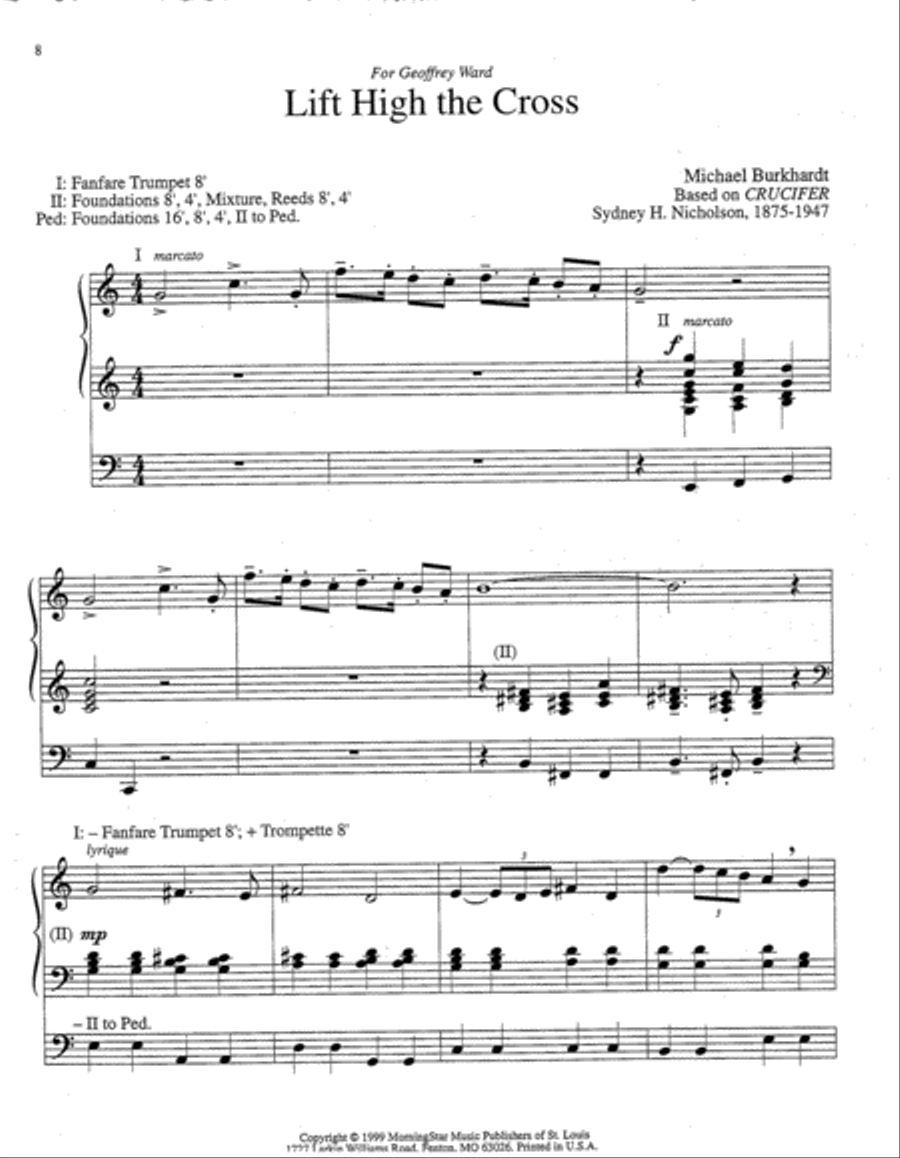 Six General Hymn Improvisations, Set 2 Organ scores gallery preview page 3