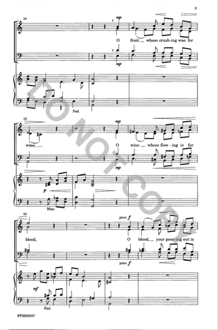 O Wheat Whose Crushing was for Bread 4-Part scores gallery preview page 4