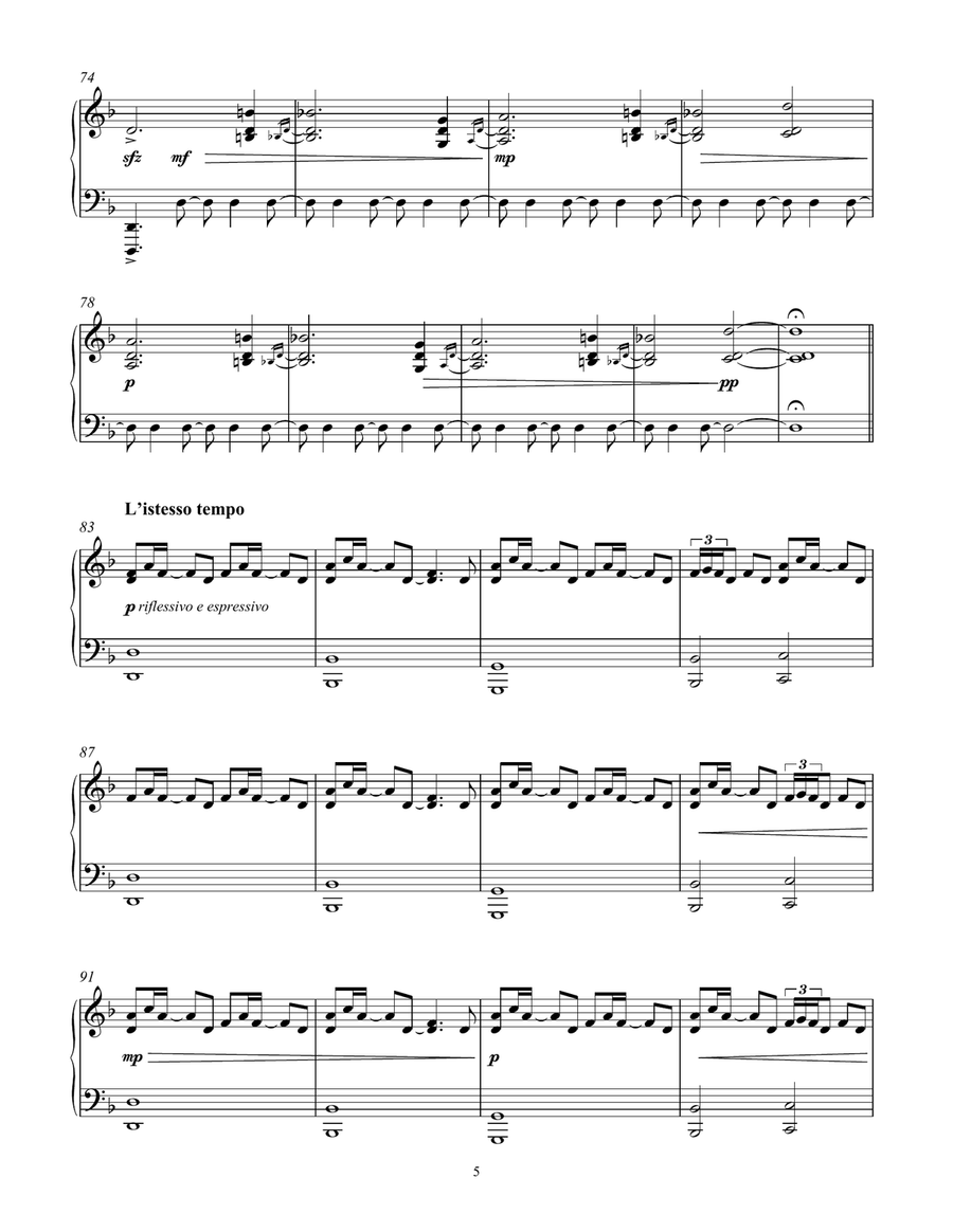 The Path Of The Fossils (from Seven Days Walking: Day 1) Piano Solo scores gallery preview page 5