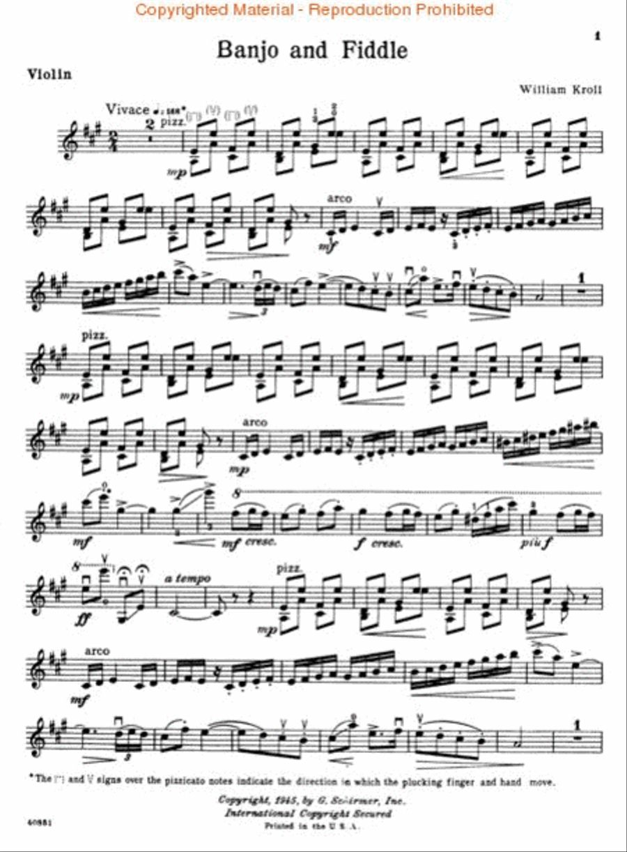 Banjo and Fiddle Violin Solo scores gallery preview page 3