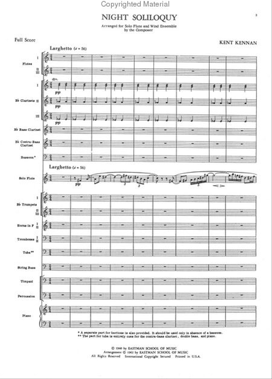 Night Soliloquy Concert Band scores gallery preview page 2