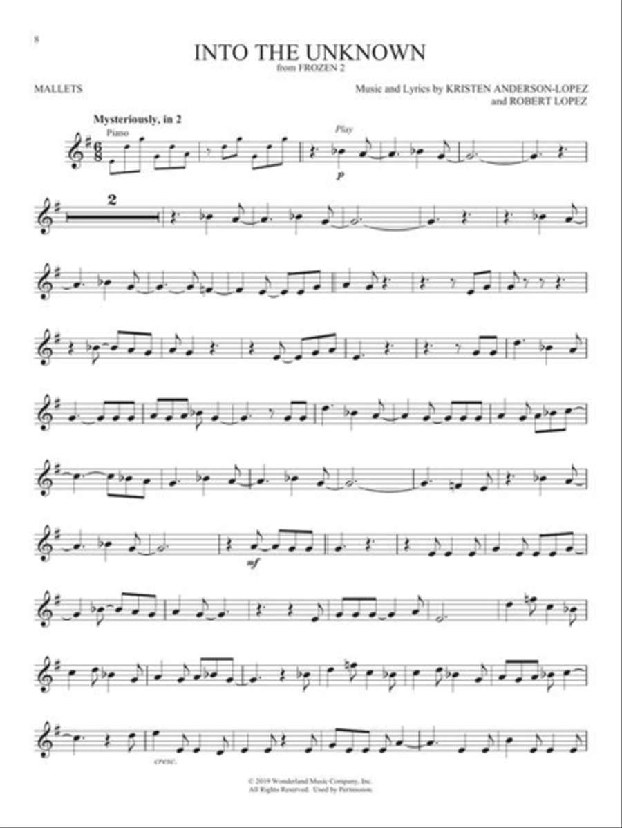 Favorite Disney Songs Percussion scores gallery preview page 6
