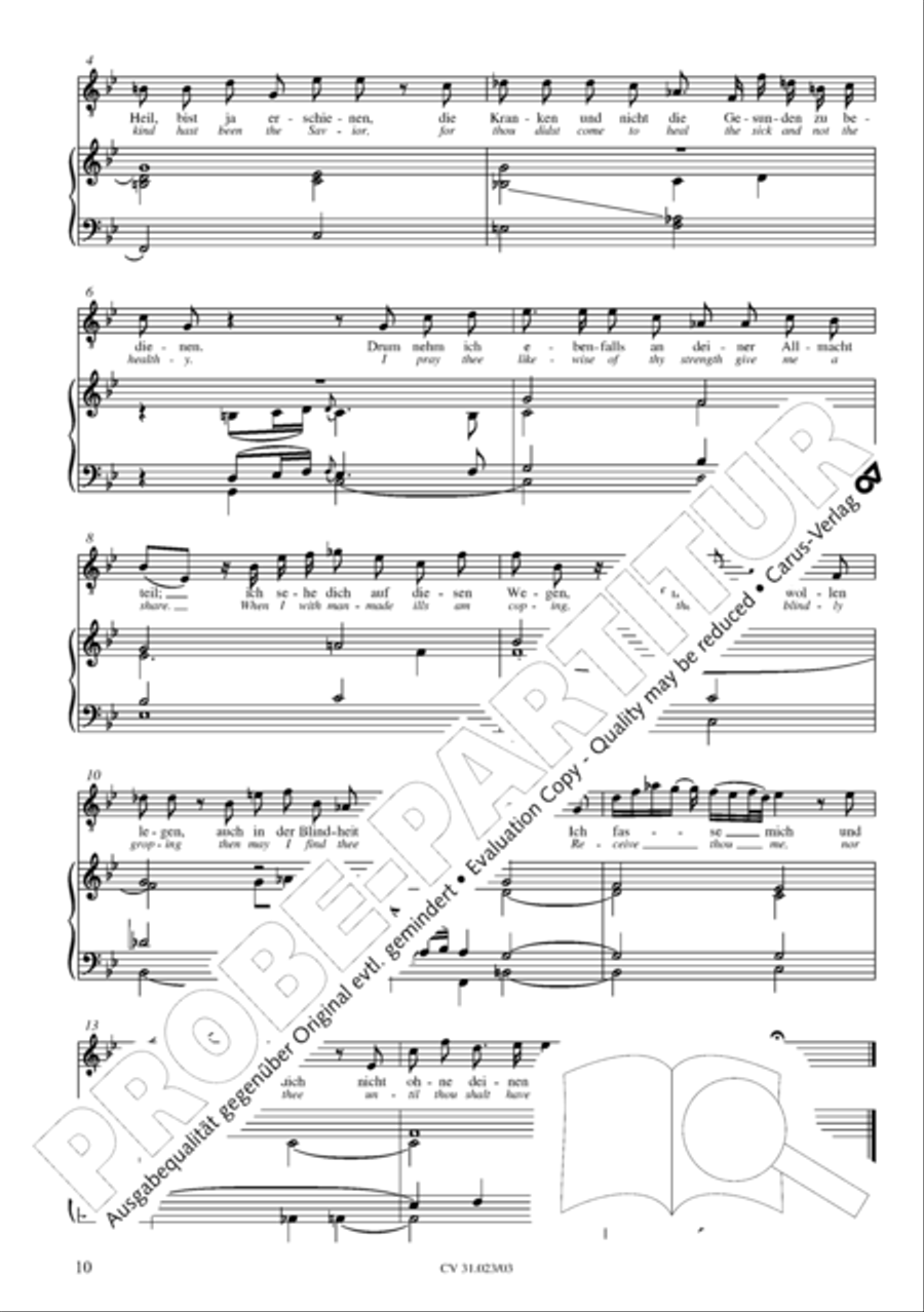 Thou very God and David's Son (3rd version) (Du wahrer Gott und Davids Sohn) 4-Part scores gallery preview page 11