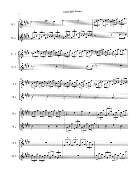 Moonlight Sonata (Flute Duet)