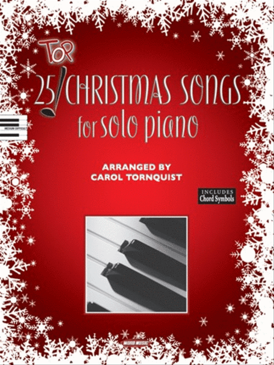 25 Top Christmas Songs For Solo Piano - Piano Folio Piano Solo scores gallery preview page 1