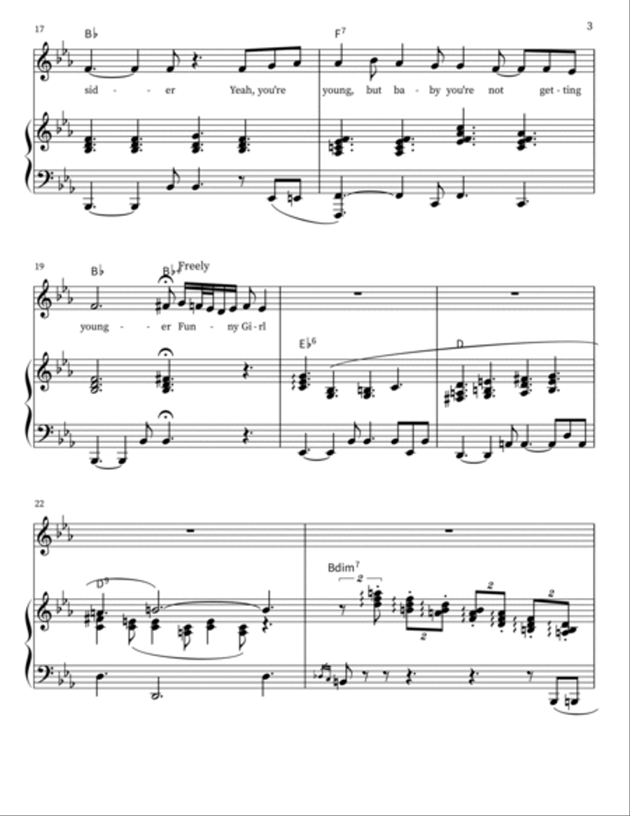 Funny Girl Funny Girl Voice scores gallery preview page 3