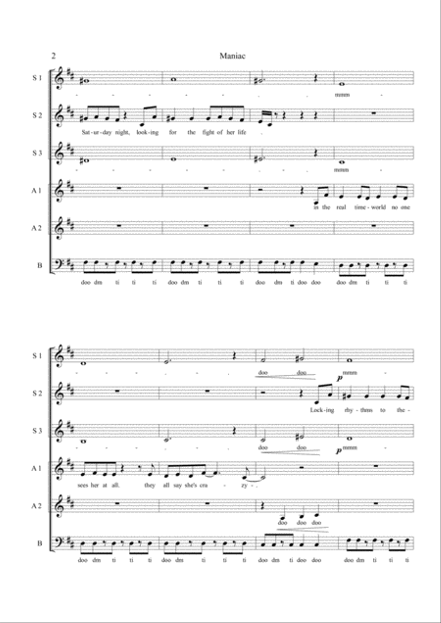 Maniac Choir scores gallery preview page 2