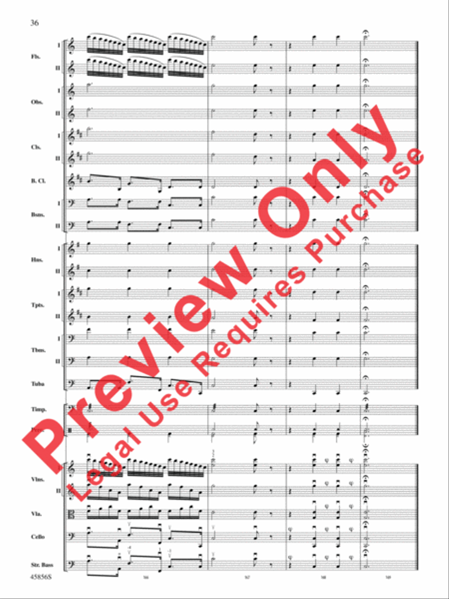 Academic Festival Overture, Op. 80 Full Orchestra scores gallery preview page 36