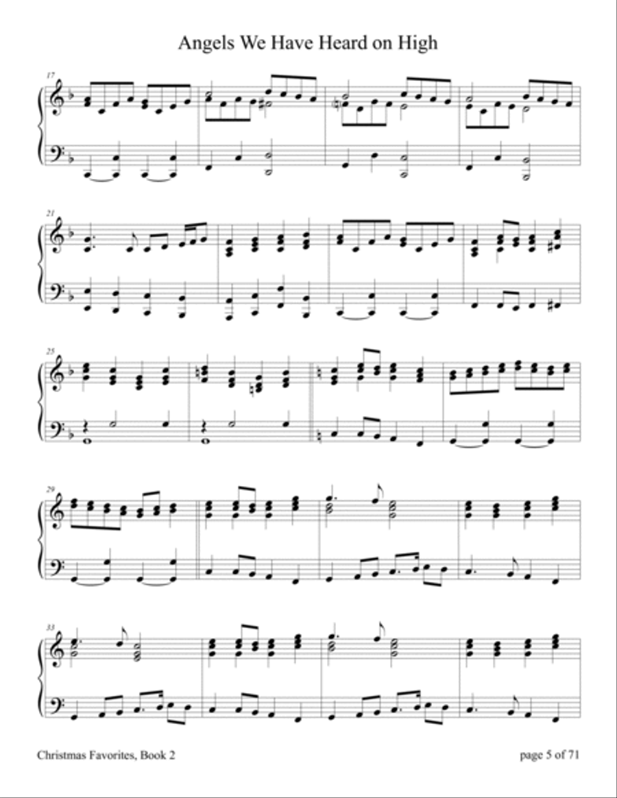 Christmas Favorites, Book 2 (A Collection of 20 Piano Solos) image number null