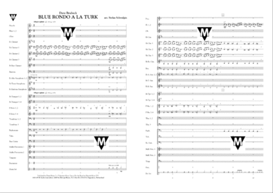 Blue Rondo a la Turk Concert Band scores gallery preview page 2