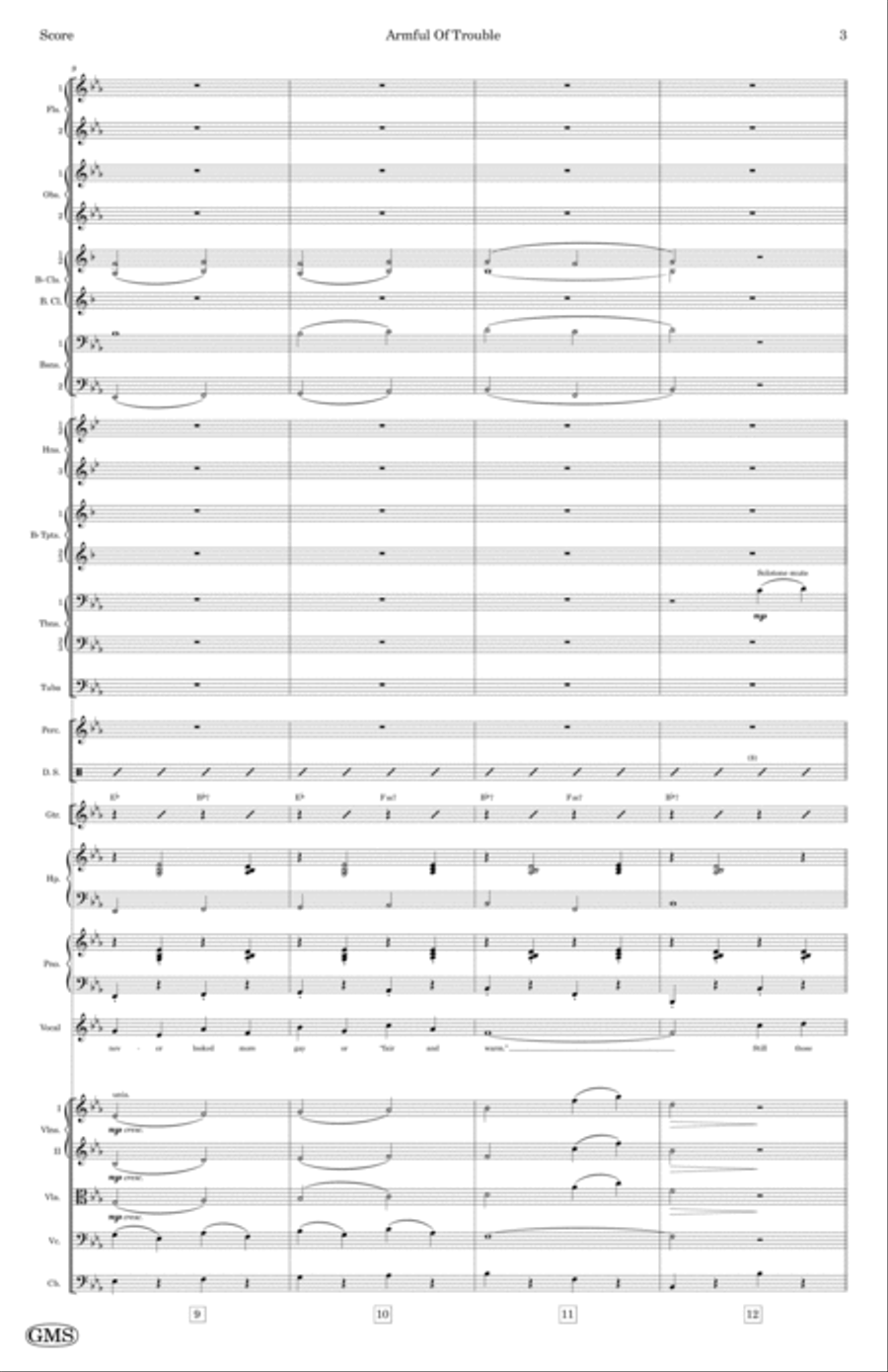 Armful Of Trouble Full Orchestra scores gallery preview page 3