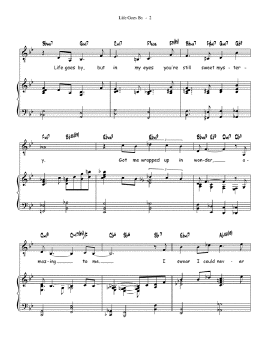 Life Goes By Jazz Ensemble scores gallery preview page 2