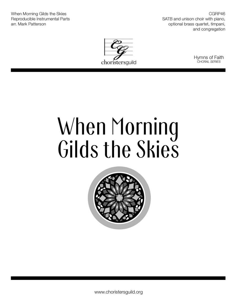 Book cover for When Morning Gilds the Skies Reproducible Instrumental Parts